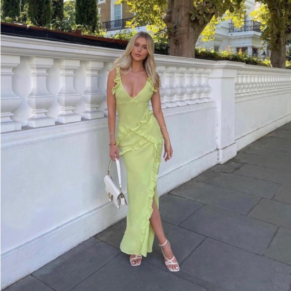 House of CB Pixie Lime Green Dress